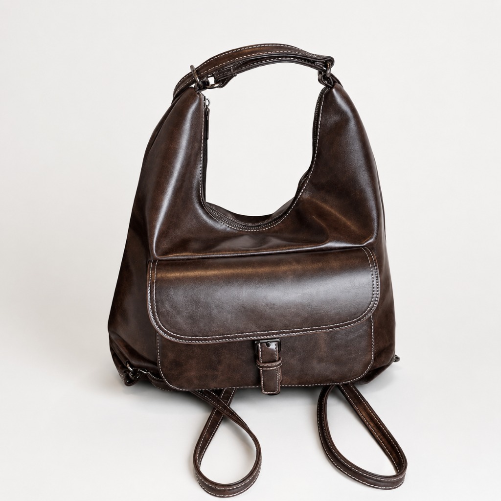 MELIA™ ソフトレザーリュックバッグ