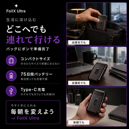 FoilX Ultra  SNSで話題の忙しい男の必需品
